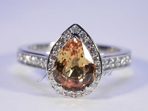 1.50Ct. Pear Yellow Ring
