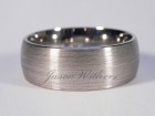 9K White Gold Mens Ring